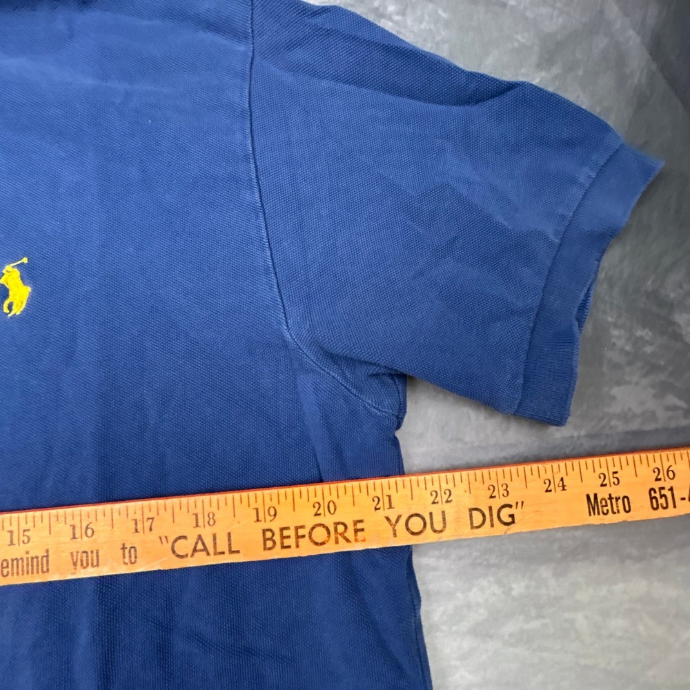 Vintage Polo Ralph Lauren Blue Short Sleeve Polo Shirt Mens Large Y2K 90s Skater - Picture 6 of 6